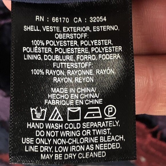 Moulinette Soeurs Dress Womens 6 Navy Floral Lace Long Sleeve Anthropologie - Picture 8 of 16